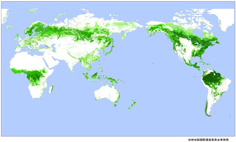 世界の樹木分布 環境ニュースから考えよう
